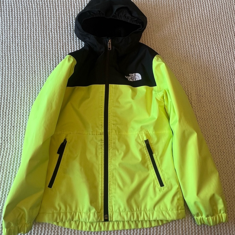 Good Used Condition The North Face Antora Rain Jacket in Yellow and Black